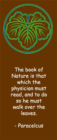 The book of nature is that which the physician must read and to do so he must walk over the leaves